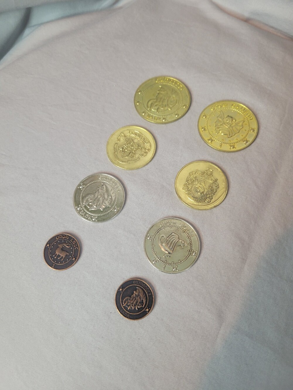 Harry Potter & Hufflepuff Gold, Silver, and Bronze Collectible Coins